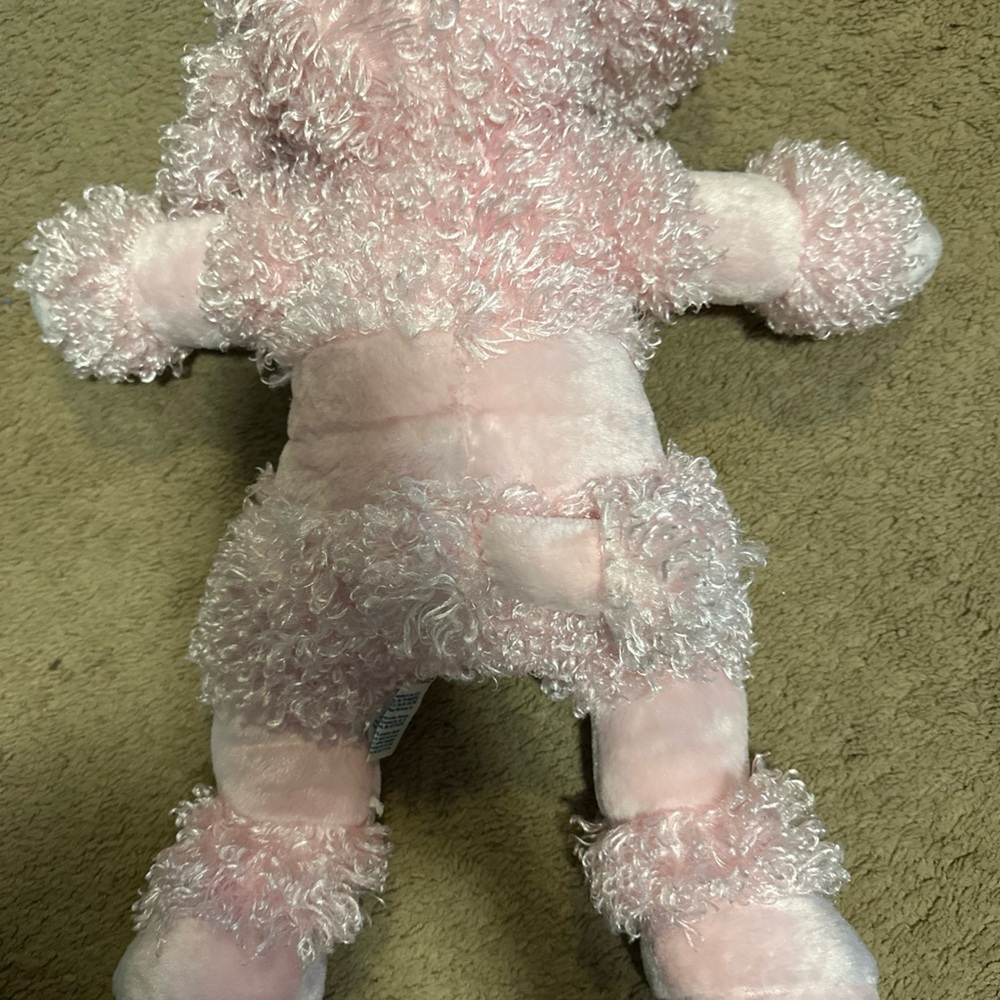 Build-A-Bear Plush Pink French Poodle 19in BAB Workshop Dog Curly Hair - Picture 2 of 12
